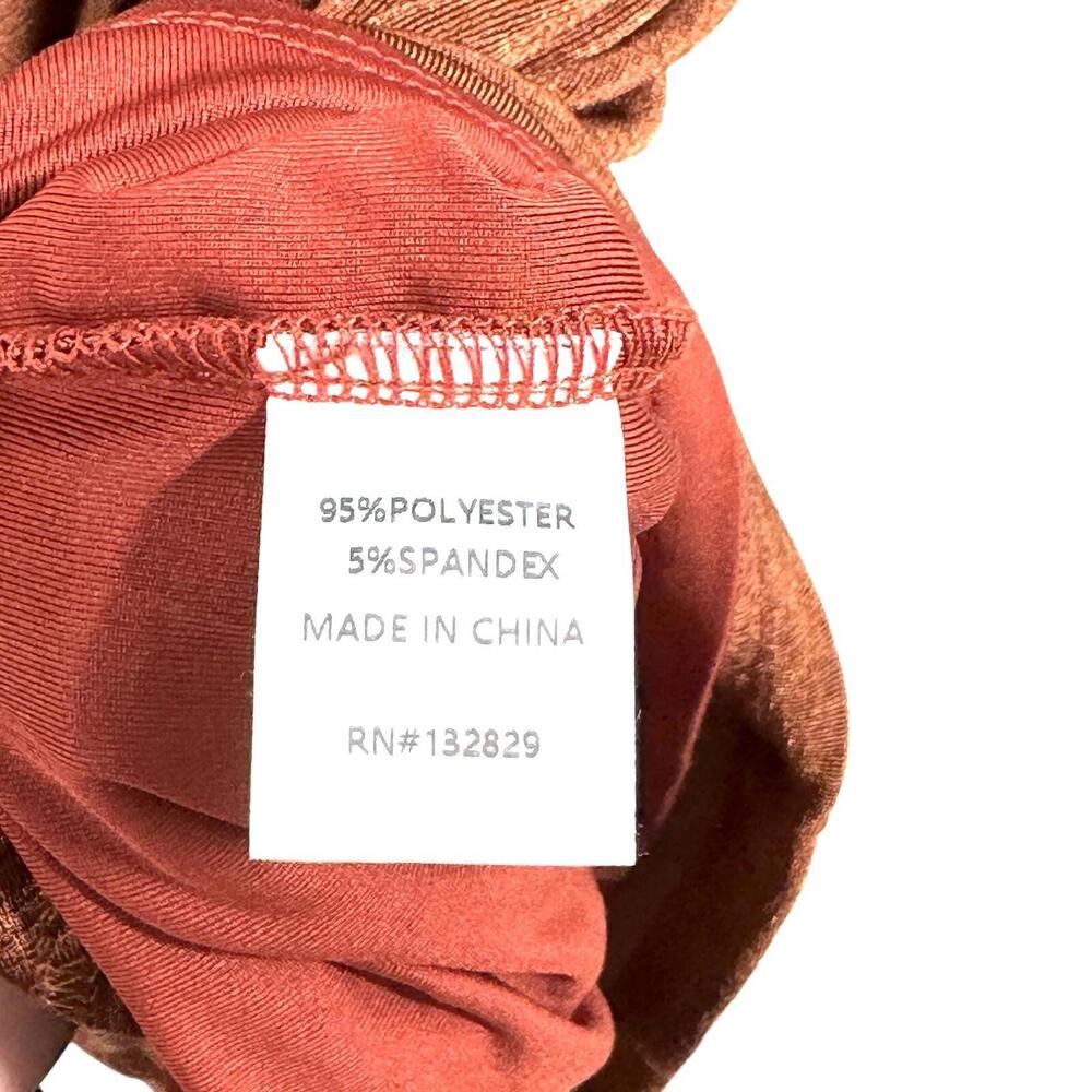 Superdown Women’s Size Small Rust Brown Penelope Long Sleeve Mini Dress NWT - Picture 6 of 9